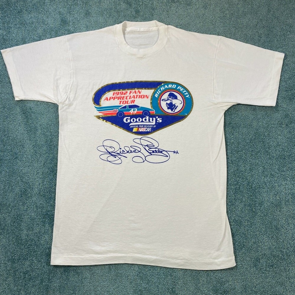 VINTAGE Richard Petty Fan Appreciation Tour 1992 Shirt Adult X-Large Nascar 90s